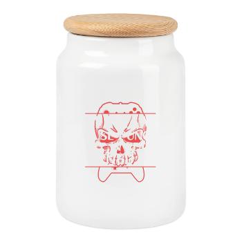 Gamer Punchline Tee - Cookie Jar with Wooden Lid - white - Front