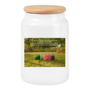 Water of Blessings Color Channels - Cookie Jar with Wooden Lid - white - Front