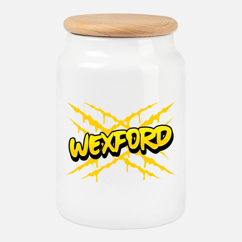 Grafschaft Wexford, Irland - Keksdose mit Holzdeckel - Weiß