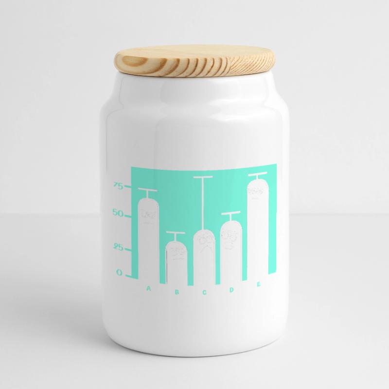 Programmer Coder GPT Cookie Jar with Wooden Lid