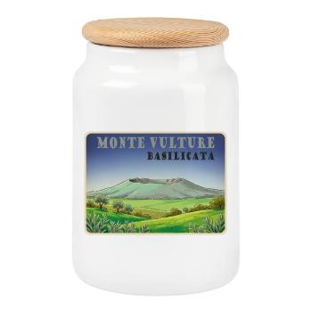 Monte Vautour - Boîte à biscuits avec couvercle en bois - blanc - Devant