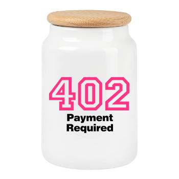 Error 402 Payment Required - Keksdose mit Holzdeckel - Weiß - Vorne