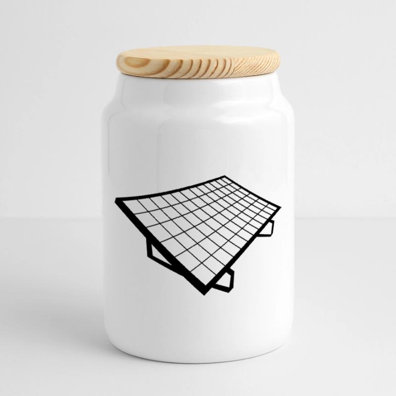solar panel Solar System Cookie Jar with Wooden Lid