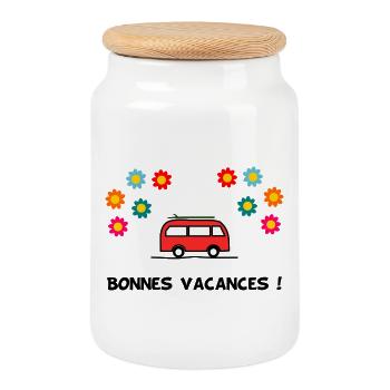 DAD. GRANDPA. FATHER'S DAY. MISTRESS. MASTER - Cookie Jar with Wooden Lid - white - Front