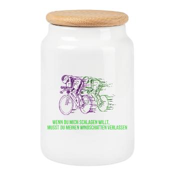 Vélo de route Vélo Vélo Sport Vélo VTT - Boîte à biscuits avec couvercle en bois - blanc - Devant