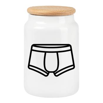 Boxer shorts - Cookie Jar with Wooden Lid - white - Front