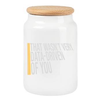That Wasn't Very Data-Driven Of You Lustig Nerd - Keksdose mit Holzdeckel - Weiß - Vorne