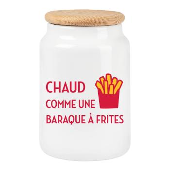 sexe / drague / seduction / fête / sexy / sex - Boîte à biscuits avec couvercle en bois - blanc - Devant