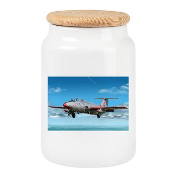 L-29 - Boîte à biscuits avec couvercle en bois - blanc - Devant