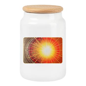 Dissolution de la Porte des étoiles de l’ancienne matrice Sonja Ariel - Boîte à biscuits avec couvercle en bois - blanc - Devant
