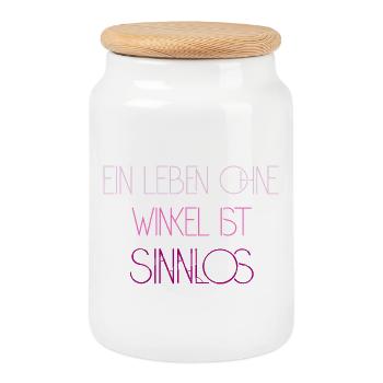 Math Nerd Students University Professor Mathematics - Cookie Jar with Wooden Lid - white - Front