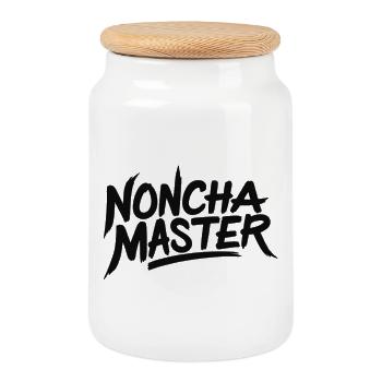 Noncha-Meister - Keksdose mit Holzdeckel - Weiß - Vorne