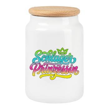 Schlager Princess - Schlager Princess - Cookie Jar with Wooden Lid - white - Front
