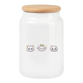 file_00000000e81c722fb9bbb18d4f810cab - Boîte à biscuits avec couvercle en bois - blanc - Devant