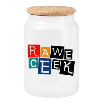 RAWE CEEK RACE WEEK FORMULA WEEKEND F1 - Cookie Jar with Wooden Lid - white - Front