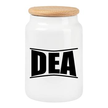 t-shirt Dea t-shirt gift idea - Cookie Jar with Wooden Lid - white - Front