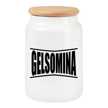 T-Shirt Gelsomina T-Shirt Geschenkidee - Keksdose mit Holzdeckel - Weiß - Vorne