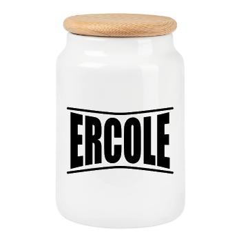 T-Shirt Ercole T-Shirt Geschenkidee - Keksdose mit Holzdeckel - Weiß - Vorne