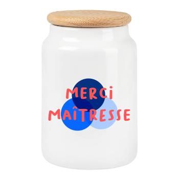 GELIEBTE. VIELEN DANK. DANKE HERRIN - Keksdose mit Holzdeckel - Weiß - Vorne