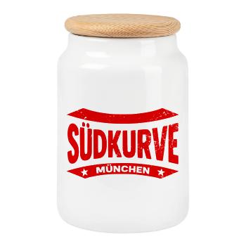 Munich South Curve Pullover Hoodie – Pride from the Curve - Cookie Jar with Wooden Lid - white - Front