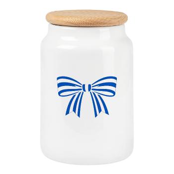 Boucle d’Ellada - Boîte à biscuits avec couvercle en bois - blanc - Devant