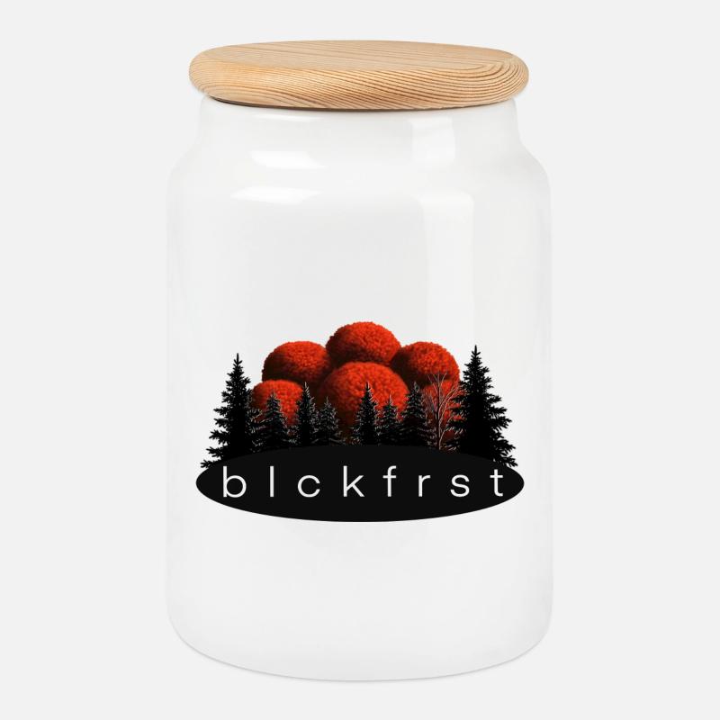 blckfrst clear - Keksdose mit Holzdeckel - Weiß