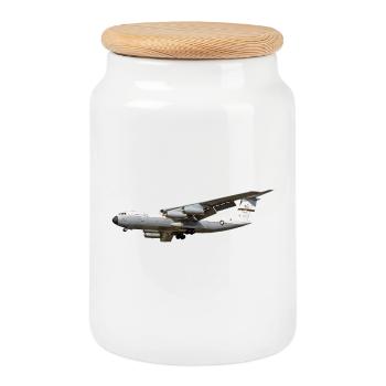 Le projet de loi C-141 - Boîte à biscuits avec couvercle en bois - blanc - Devant