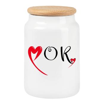 Herzlichen Glückwunsch zum Geburtstag Mama Rotes Herz Liebe Mütter Mor - Keksdose mit Holzdeckel - Weiß - Vorne