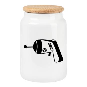 Phaser - Laserpistole - Cookie Jar with Wooden Lid - white - Front