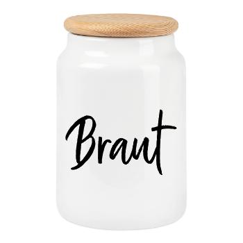 Enterrement de vie de jeune fille - Boîte à biscuits avec couvercle en bois - blanc - Devant