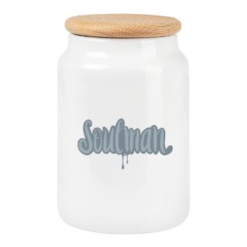 Soulmusic, c’est l’amour - Boîte à biscuits avec couvercle en bois - blanc - Devant