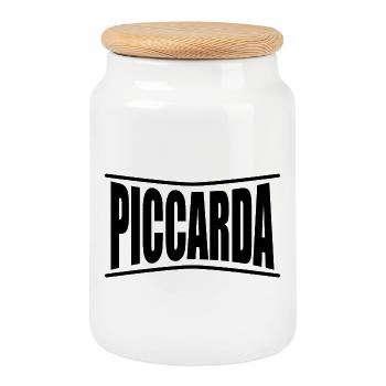 t-shirt Piccarda t-shirt gift idea - Cookie Jar with Wooden Lid - white - Front