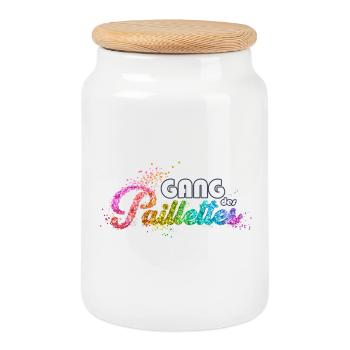 Glitter Gang Die Rückkehr des neuen Designs - Keksdose mit Holzdeckel - Weiß - Vorne