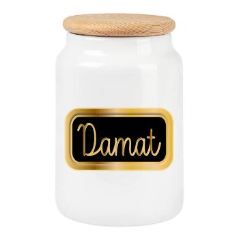 Marié Turquie Mariage Turc DAMAT - Boîte à biscuits avec couvercle en bois - blanc - Devant