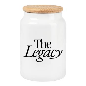 The Legacy - Keksdose mit Holzdeckel - Weiß - Vorne