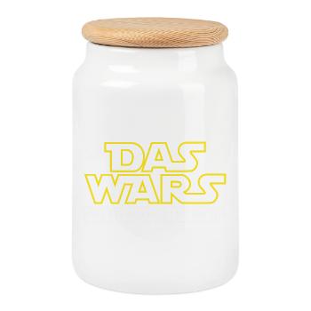 Abschluss Das Wars Möge der Abschluss mit mir sein - Keksdose mit Holzdeckel - Weiß - Vorne