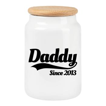 Dandy since 2013 - Cookie Jar with Wooden Lid - white - Front