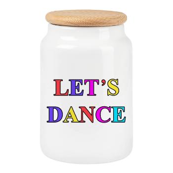 Let's Dance 1984 - Keksdose mit Holzdeckel - Weiß - Vorne