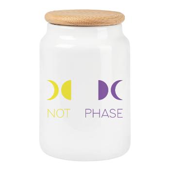 LGBTQ Pride Month - Keine Phase - Nicht-binär - Keksdose mit Holzdeckel - Weiß - Vorne