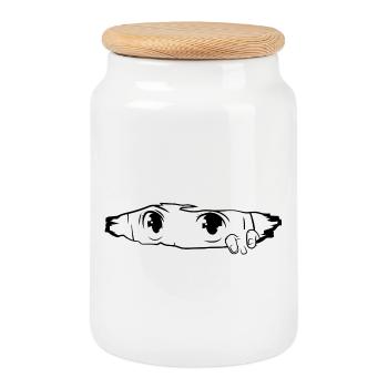 Ce n’est pas un dessin animé – Anime Fan Art - Boîte à biscuits avec couvercle en bois - blanc - Devant