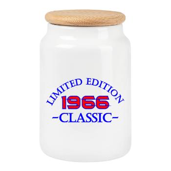 1966 Klassik Limited Edition - Keksdose mit Holzdeckel - Weiß - Vorne