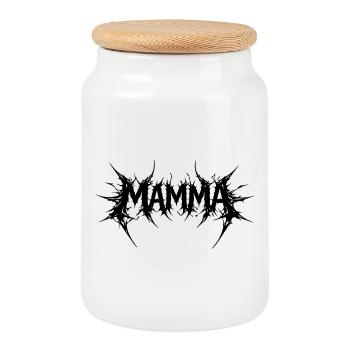 Mama! - Keksdose mit Holzdeckel - Weiß - Vorne
