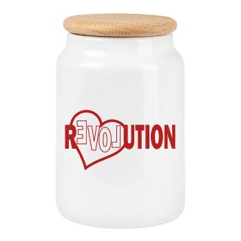 Sweat à capuche Déclaration Révolution, Diversité & Inclusion - Boîte à biscuits avec couvercle en bois - blanc - Devant