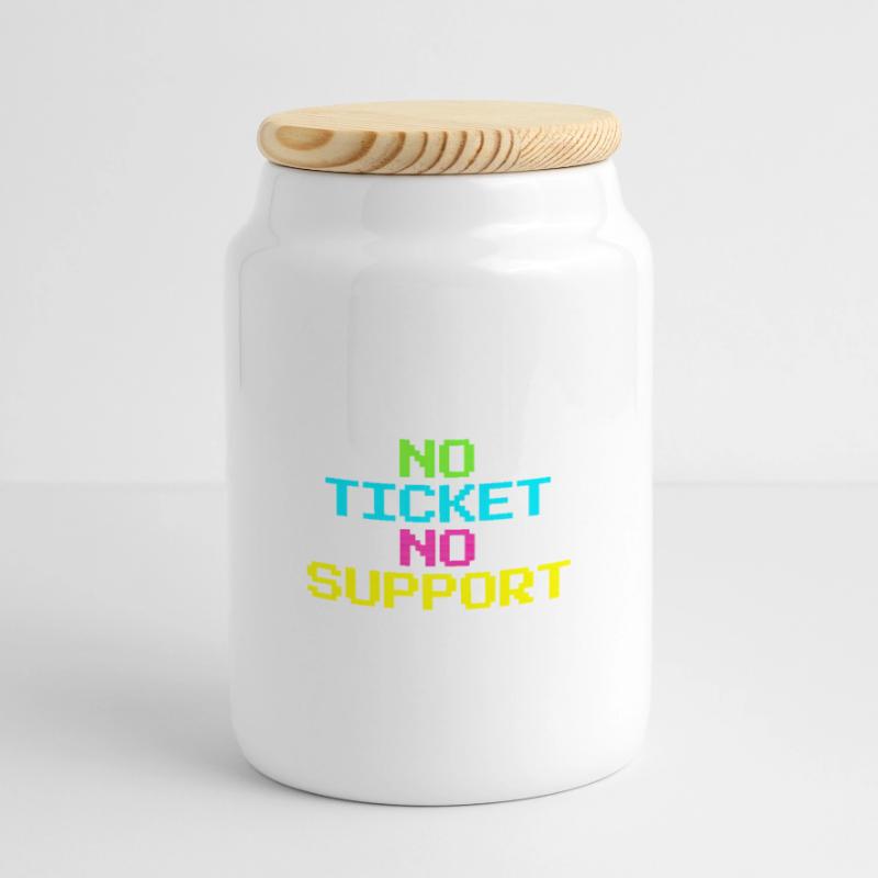 Support technique du support administrateur système Boîte à biscuits avec couvercle en bois