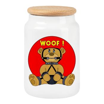 Einschlag - Keksdose mit Holzdeckel - Weiß - Vorne