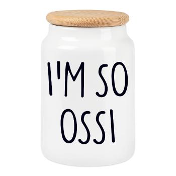 I'M SO OSSI Osten - Keksdose mit Holzdeckel - Weiß - Vorne