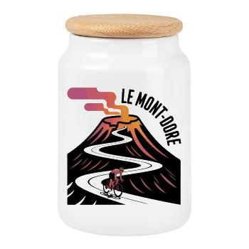 Ascension volcanique Le Mont-Dore - Boîte à biscuits avec couvercle en bois - blanc - Devant
