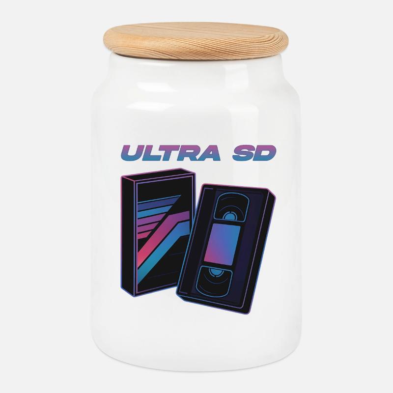 Ultra SD - Keksdose mit Holzdeckel - Weiß