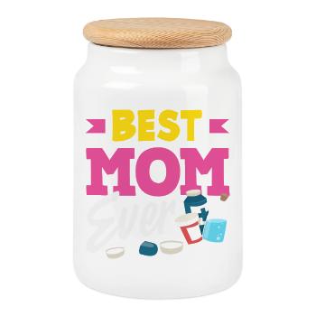 Pharmacist Pharmaceutical Technical - Cookie Jar with Wooden Lid - white - Front