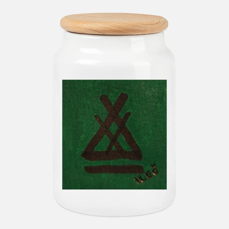 Lavvu - Keksdose mit Holzdeckel - Weiß